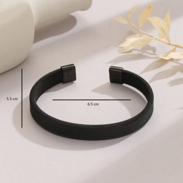 Brazalete en C negro - Imagen 4