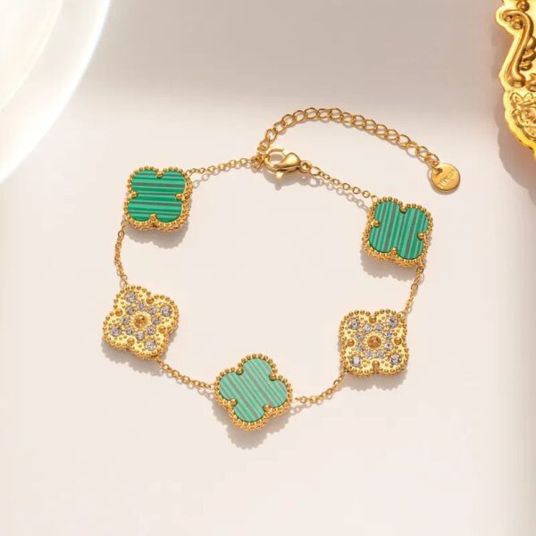 Pulsera Trébol con Zirconia - Imagen 3