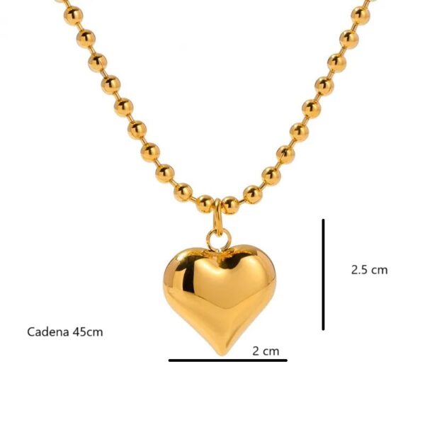 Collar con corazón - Imagen 2